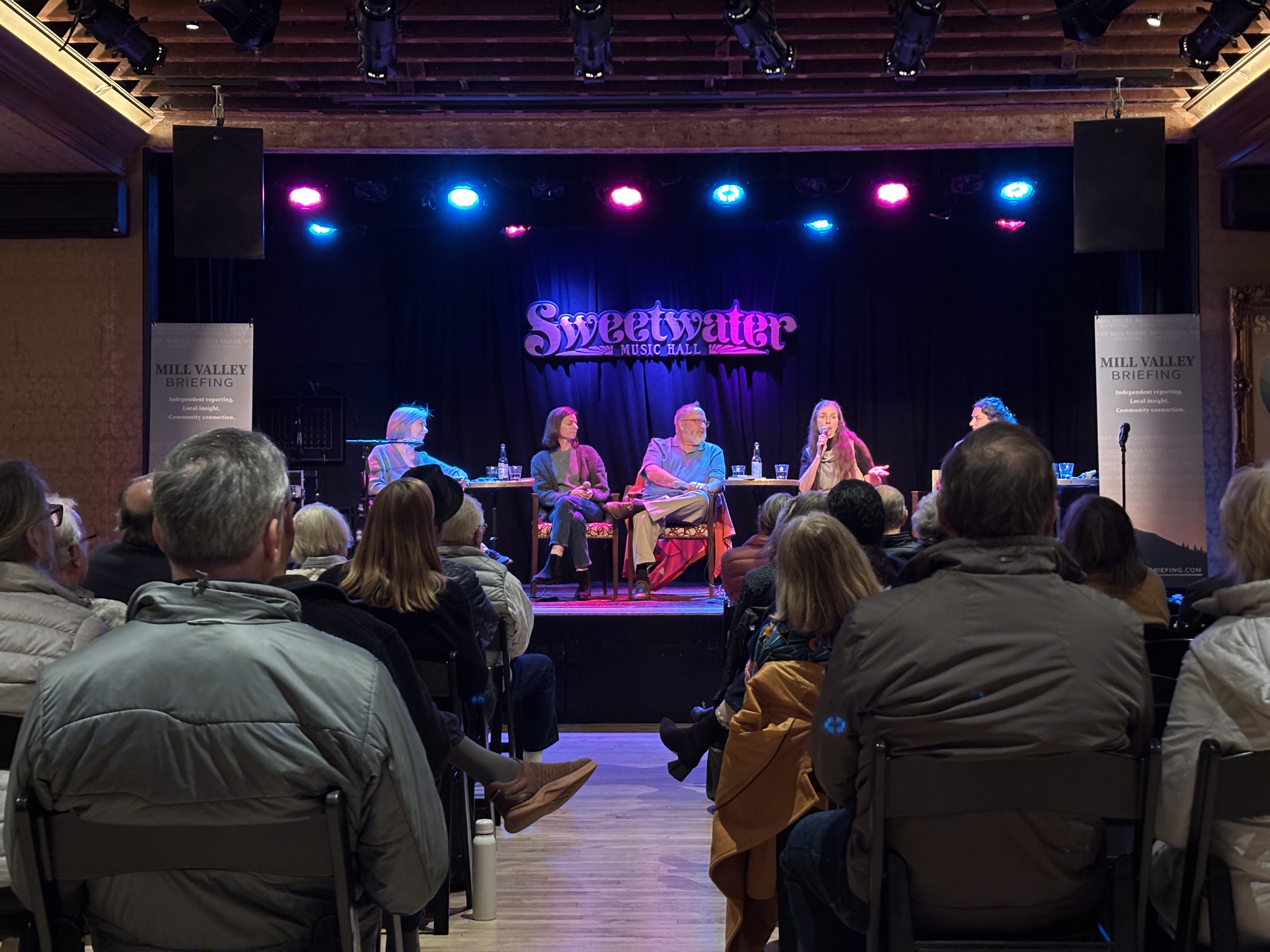 Mill Valley Briefing launch event at Sweetwater Music Hall, April 21, 2026