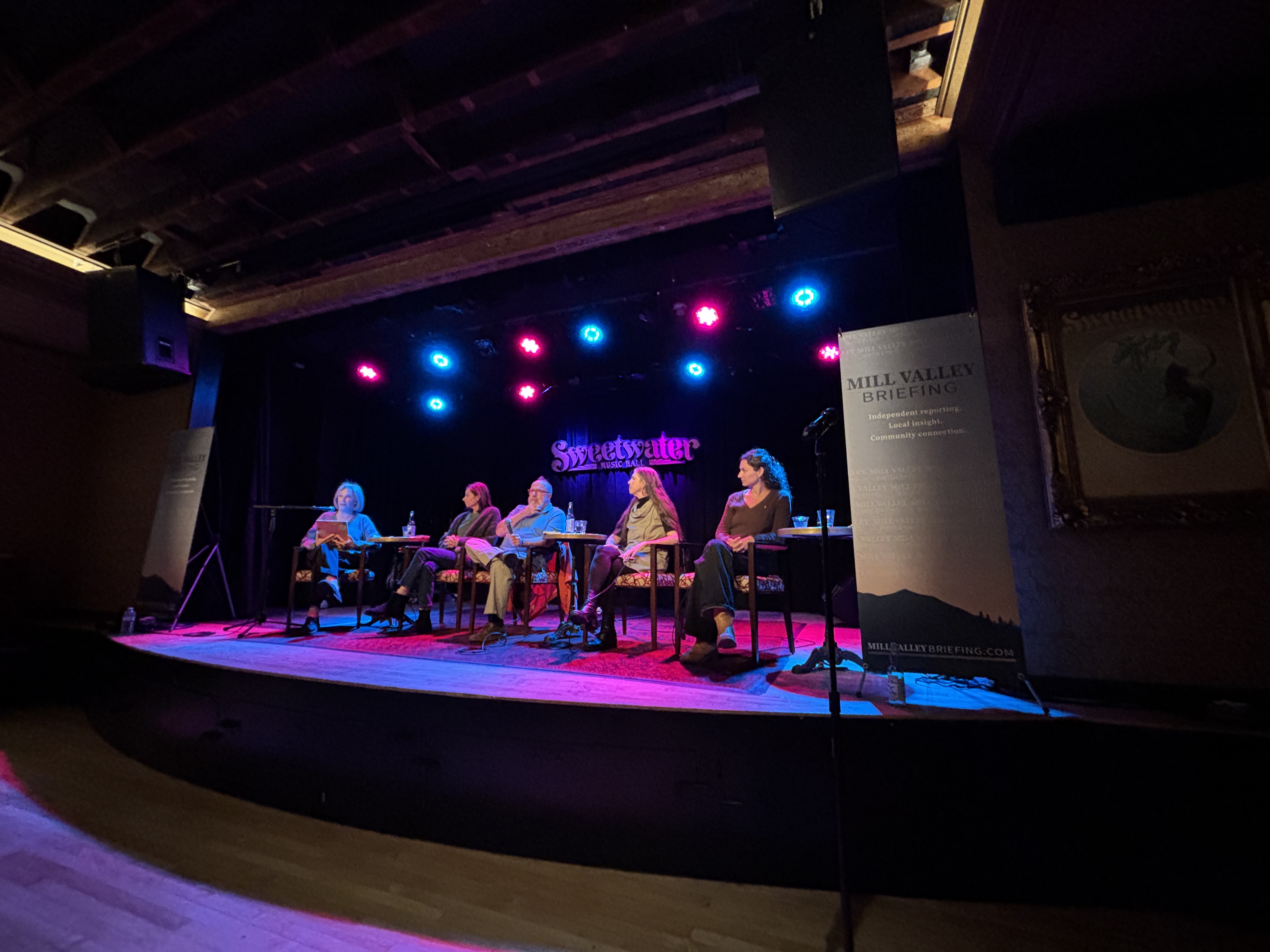 Mill Valley Briefing launch event at Sweetwater Music Hall, April 21, 2026